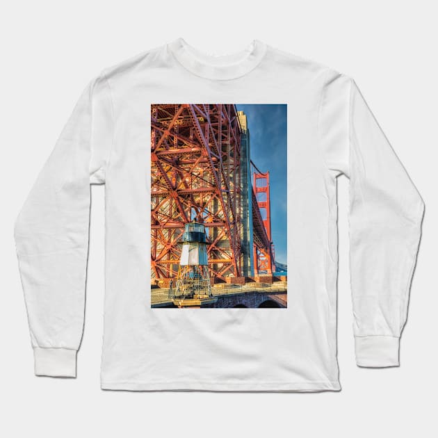 Fort Point Lighthouse Long Sleeve T-Shirt by jforno